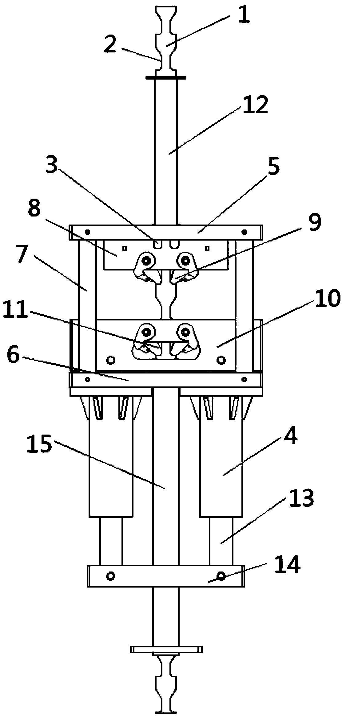 A hydraulic climbing mechanism with safety locking function