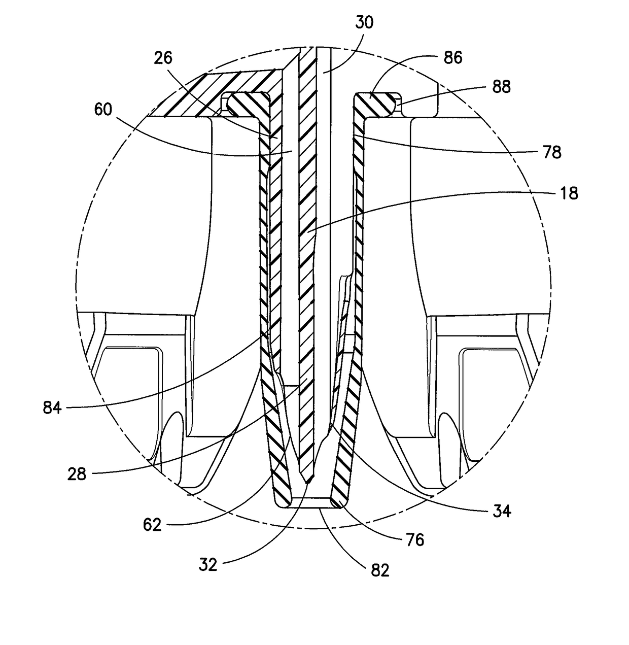 Piercing member for container access device