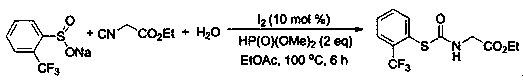 A kind of preparation method of thiocarbamate compound