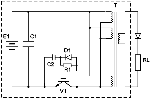 Small and efficient high-power solid-state modulator