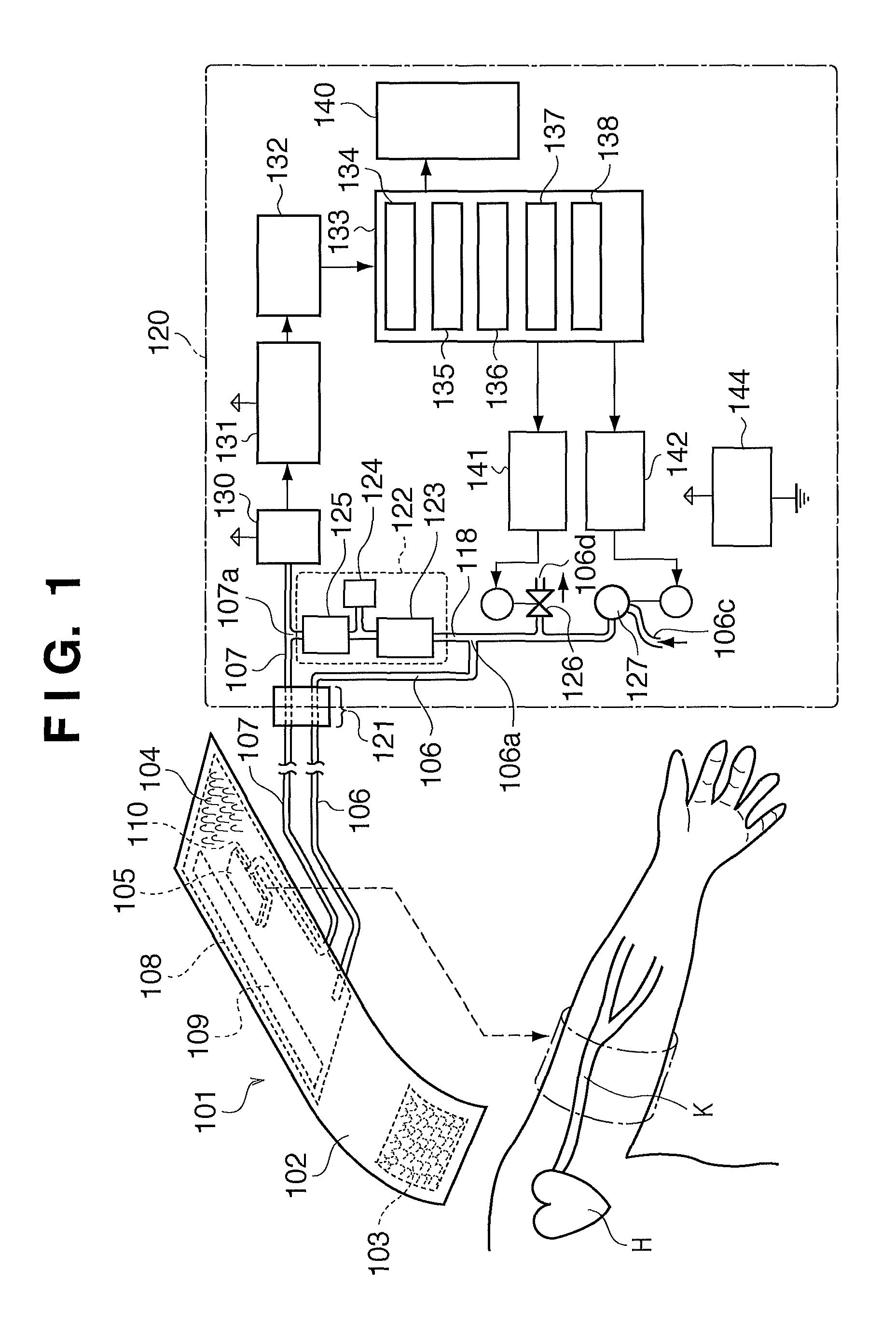 Blood pressure measuring cuff, blood pressure measuring apparatus, blood pressure measuring method, cuff, and cuff manufacturing method