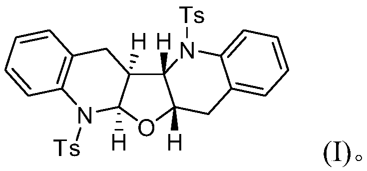 Tetrahydrofuran diquinoline compound, synthesis method and application thereof