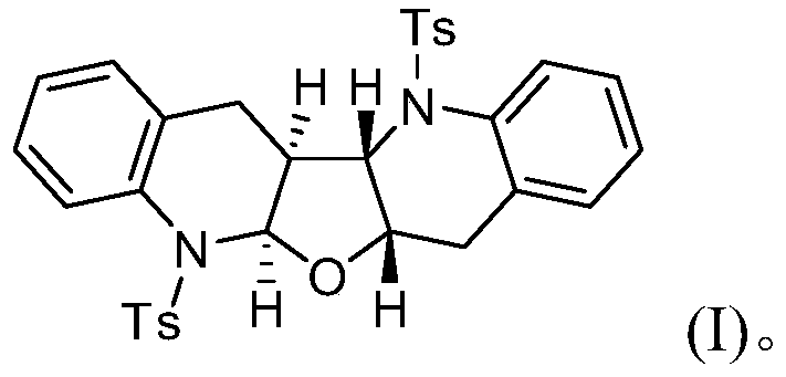 Tetrahydrofuran diquinoline compound, synthesis method and application thereof