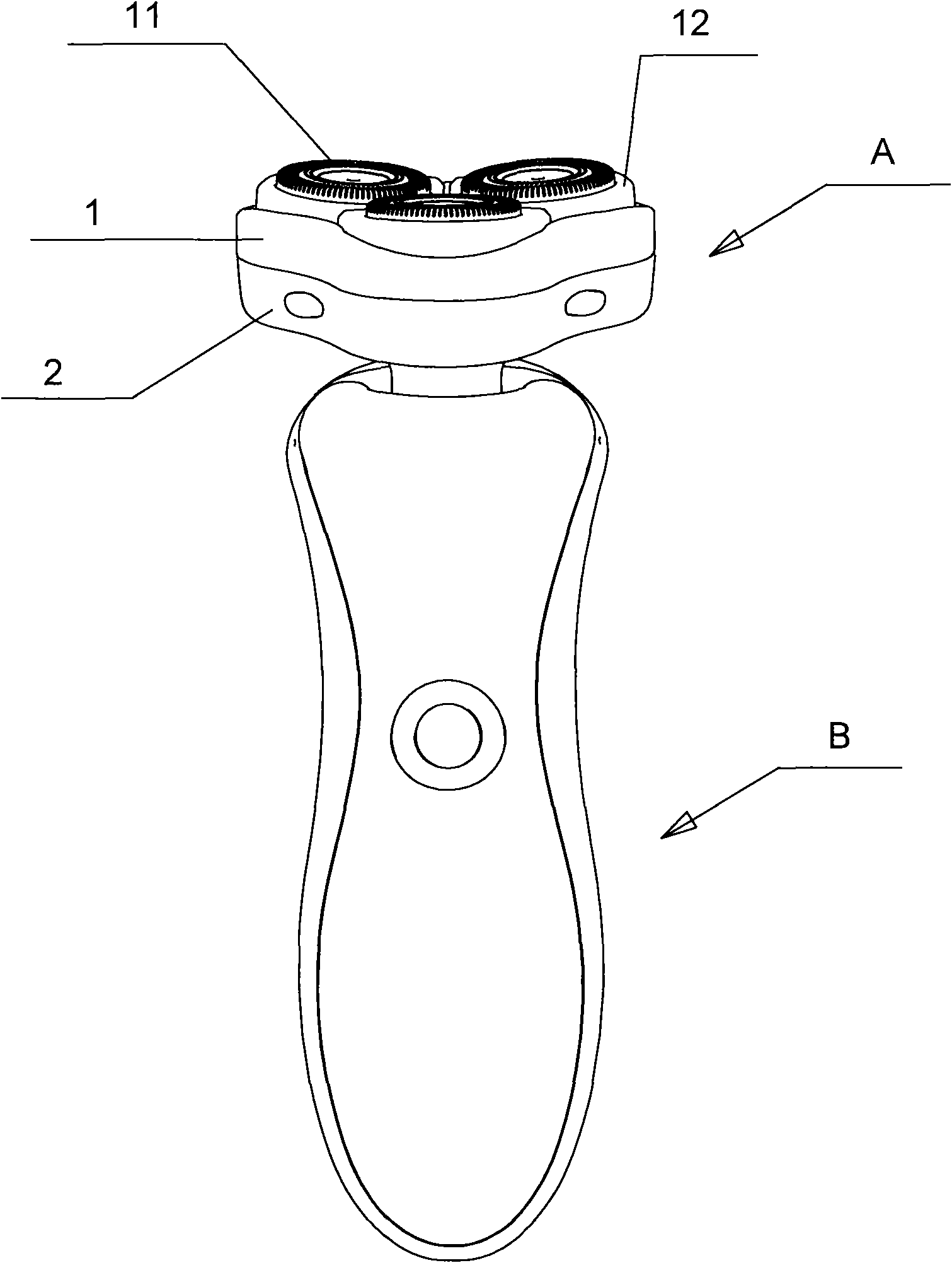 Rotary type shaver with head part capable of omnidirectionally floating