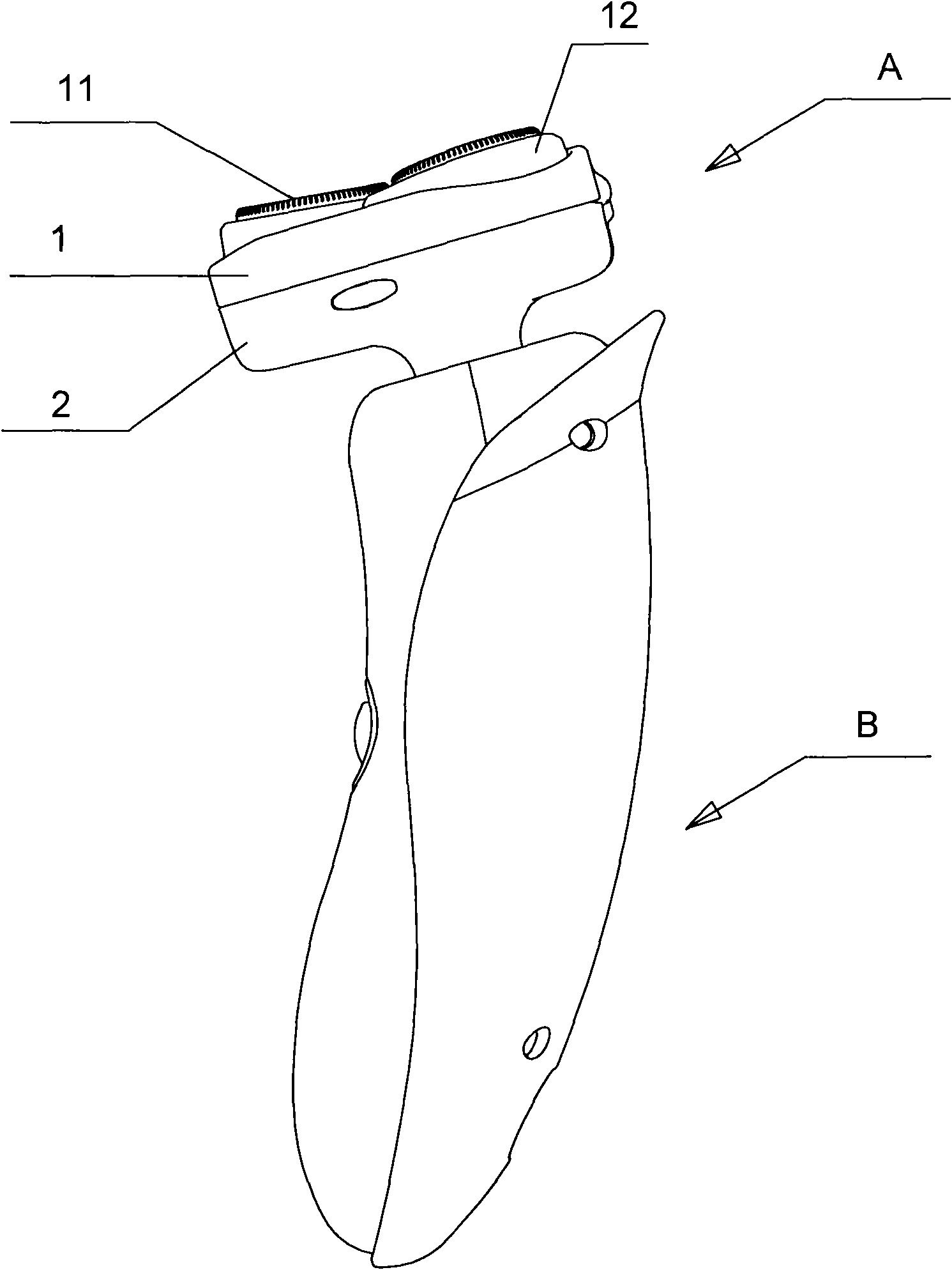 Rotary type shaver with head part capable of omnidirectionally floating