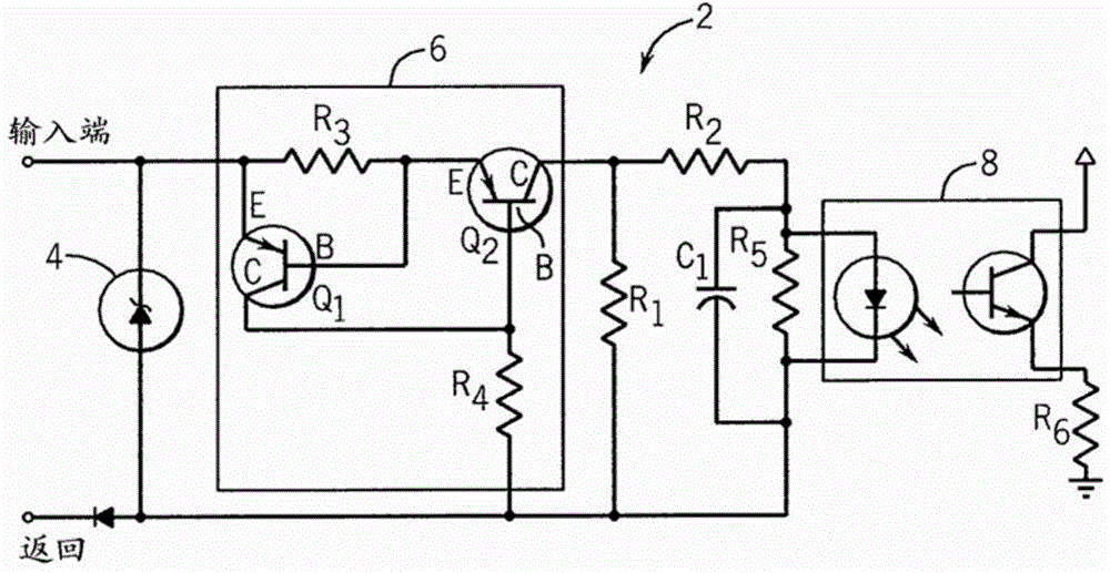 Low power self-limiting input circuit