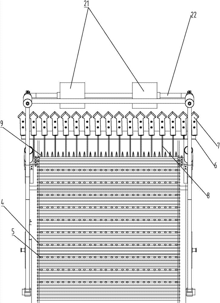 Root crop flexible separation device