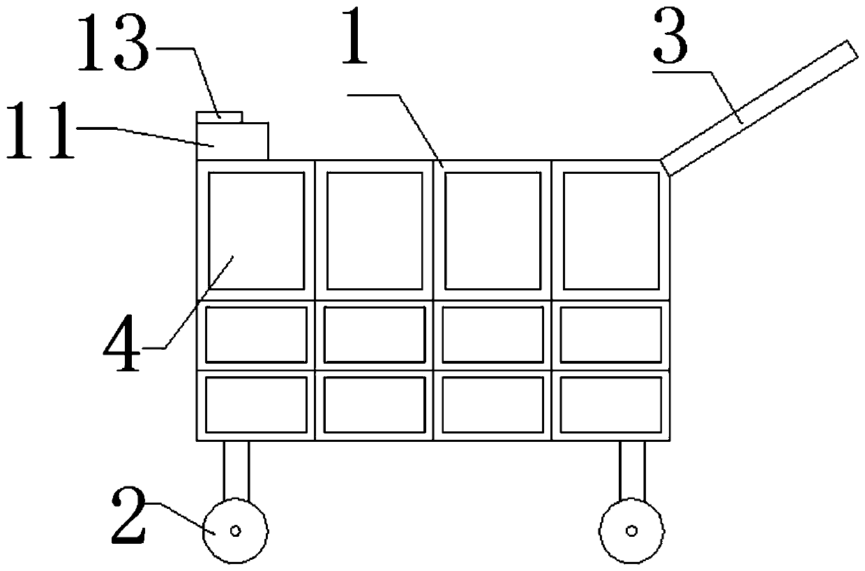 Self-clearing shopping cart and its control method