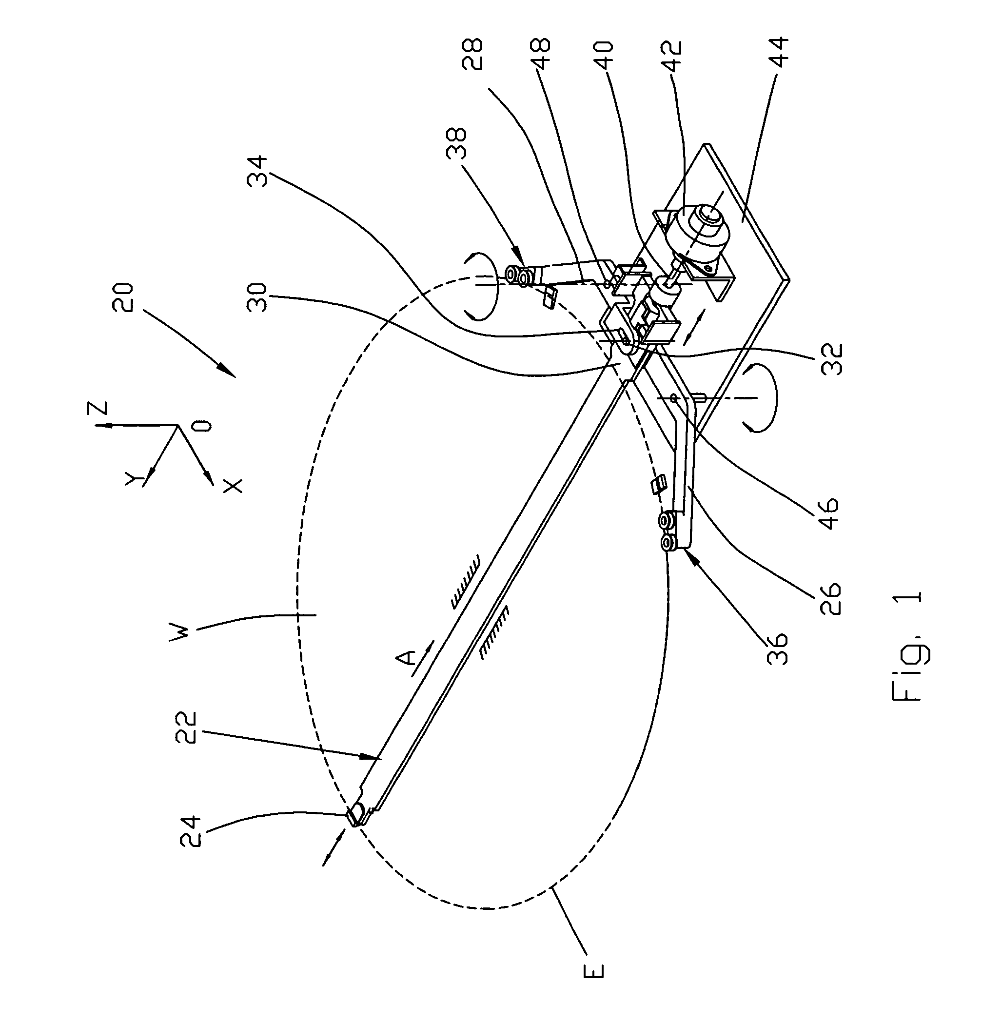 End effector with force controlling mechanism