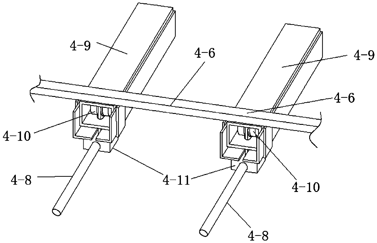 Integrated profile tenon and threading hole processing device for rail vehicle frame