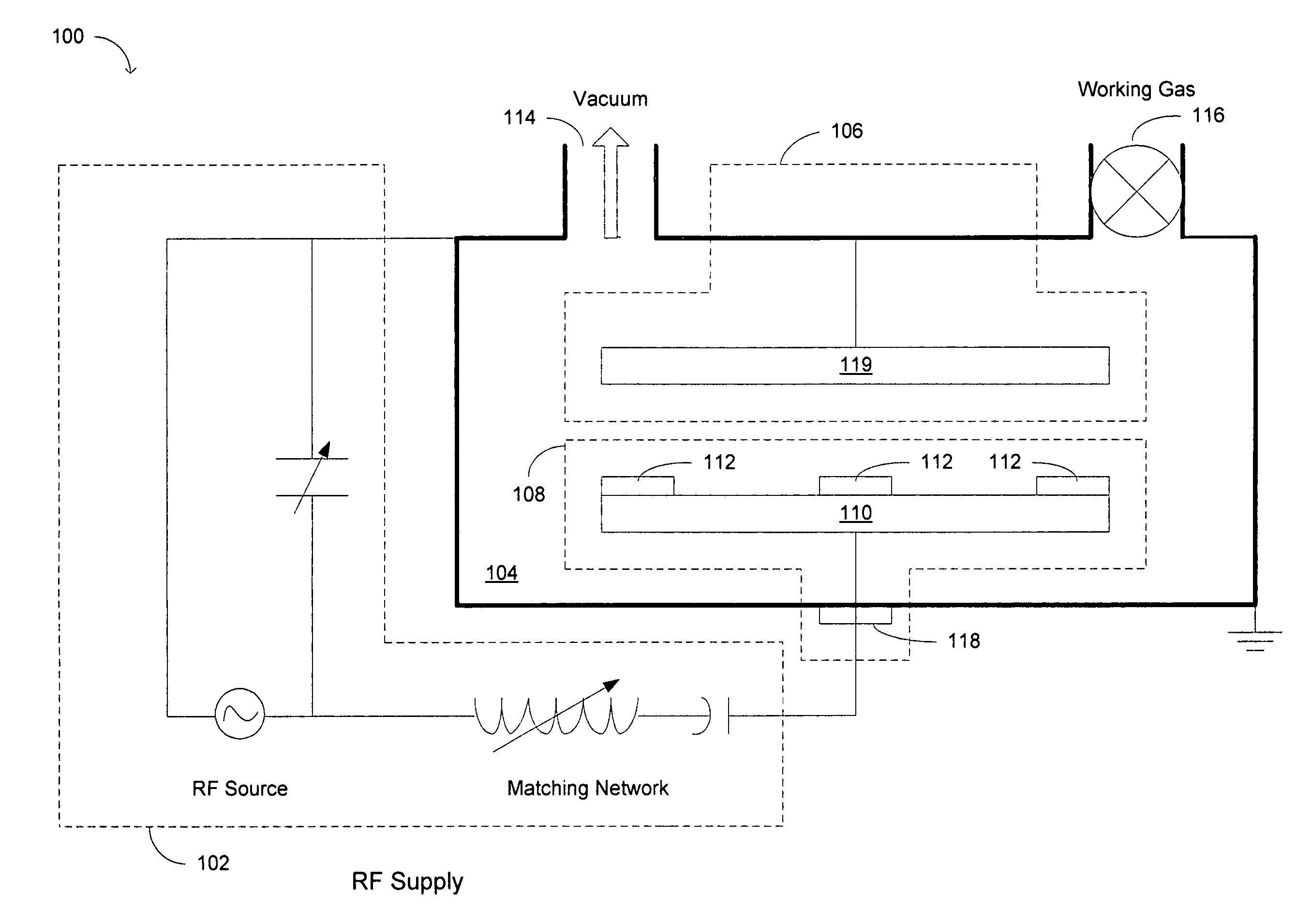 In-situ method to reduce particle contamination in a vacuum plasma processing tool