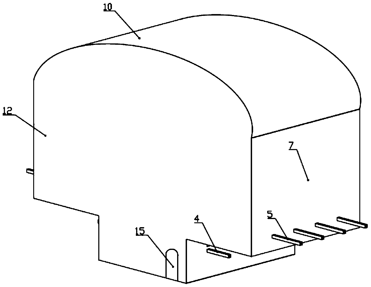 Double-layer sealing box with large supporting device