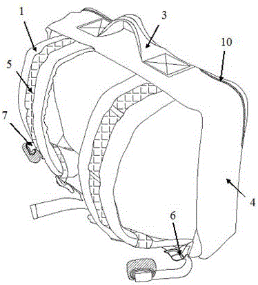 Portable computer backpack