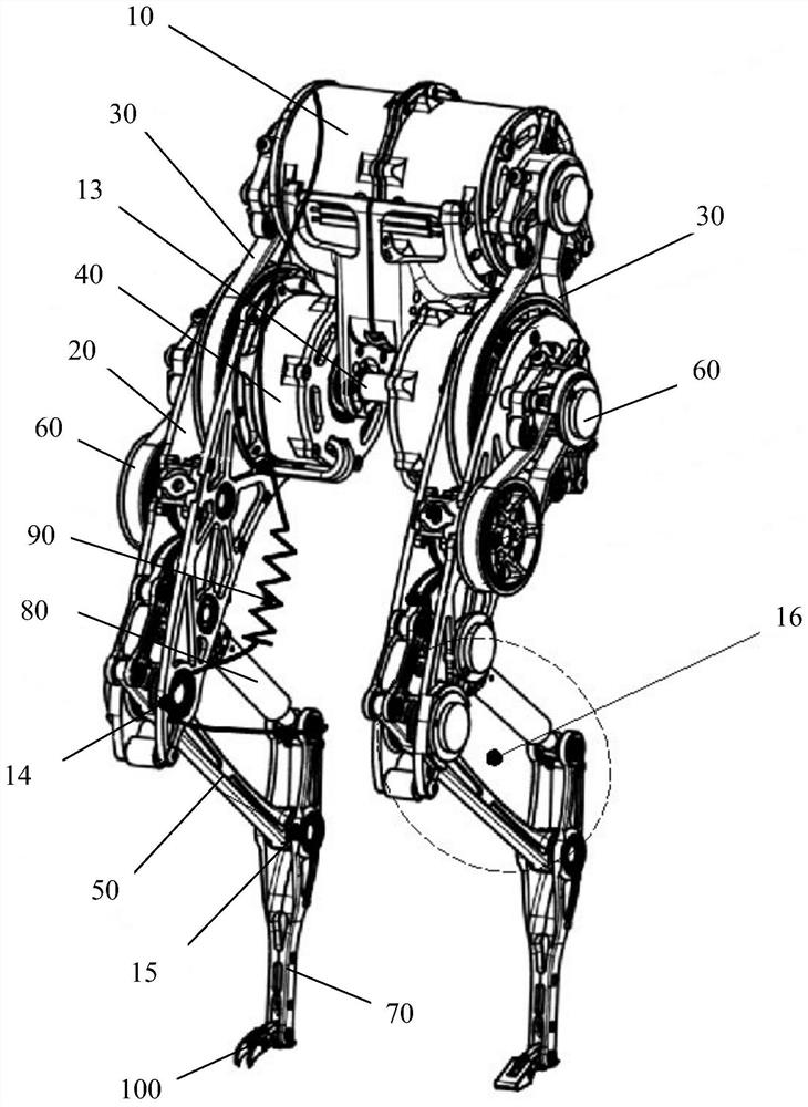 A Collimated-Drive Leg-Foot Hyperdynamic Robot Based on Multi-joint Coupling