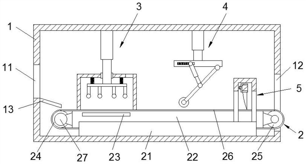 A processing and setting device for loaf bread and its working method