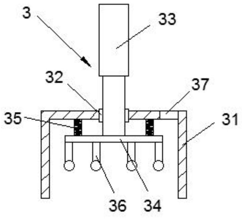 A processing and setting device for loaf bread and its working method