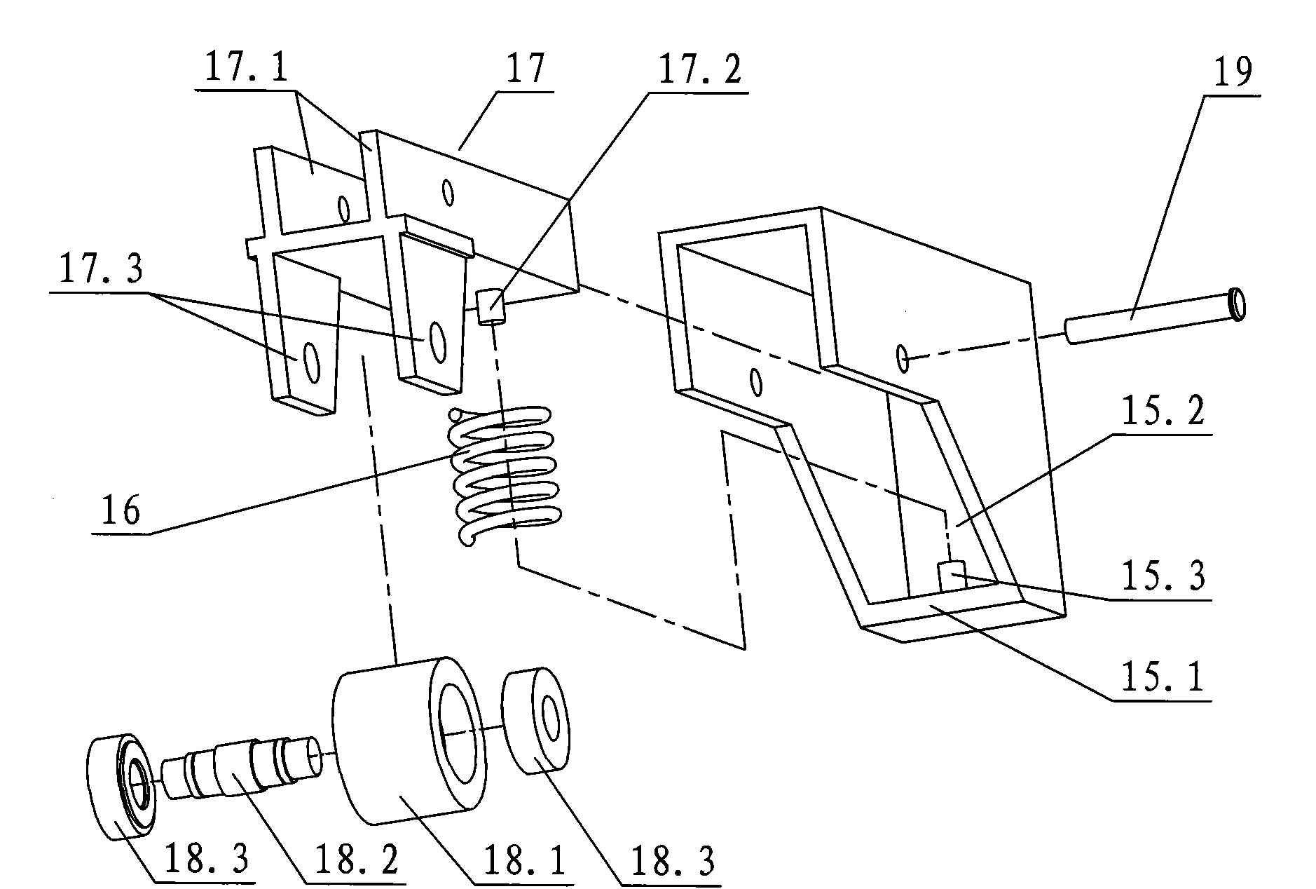 Feeding structure for stone cutter