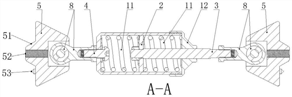 Connecting device suitable for light railway vehicle