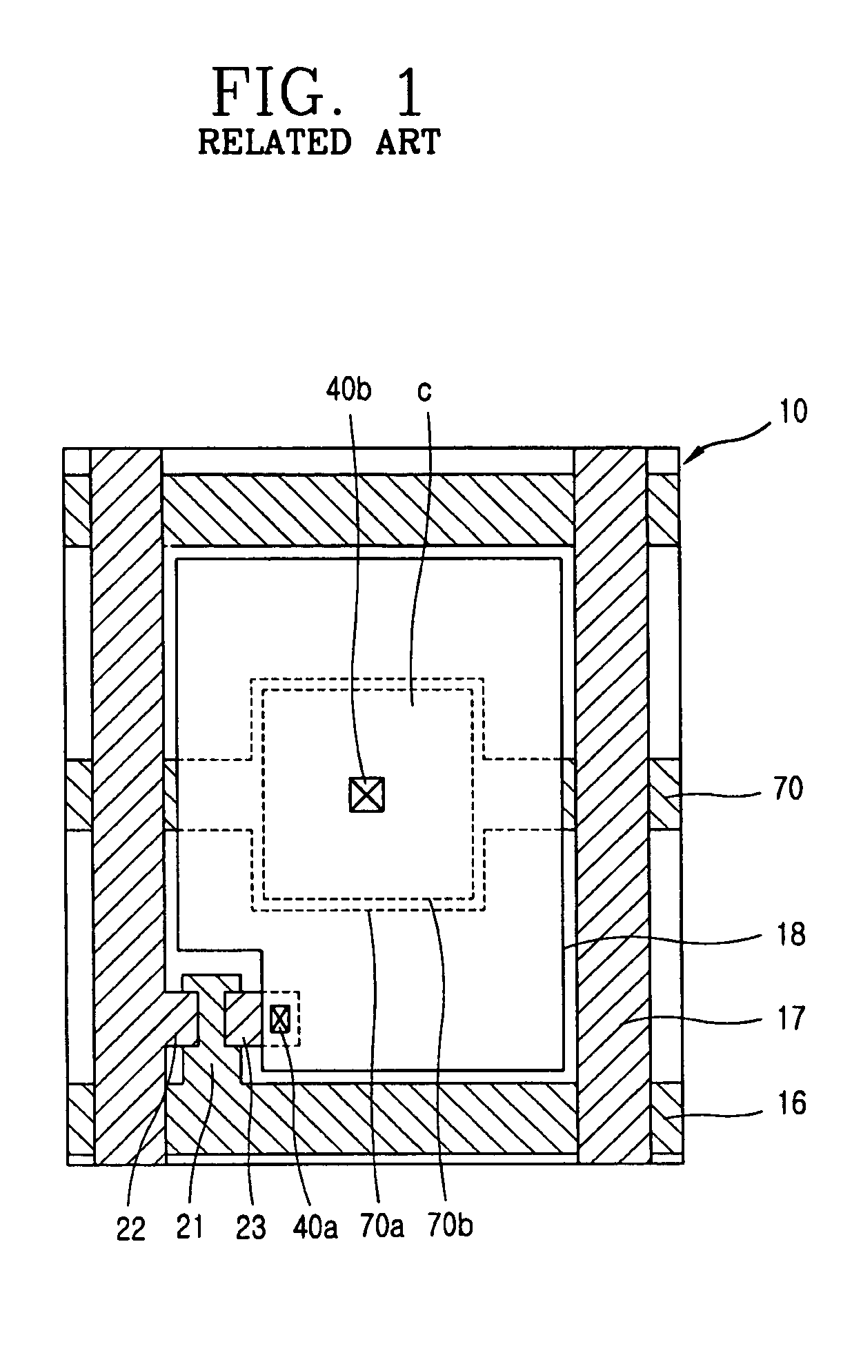 Liquid crystal display panel with reduced parasitic impedance
