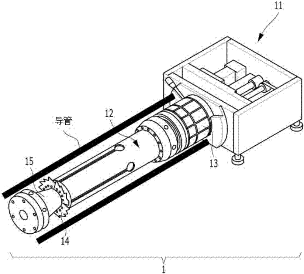 Tube cutting device having conical fitting member to cut tube of waste steam generator