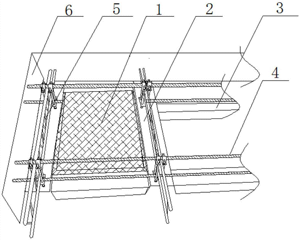 Assembling self-bearing die of ribbed floor