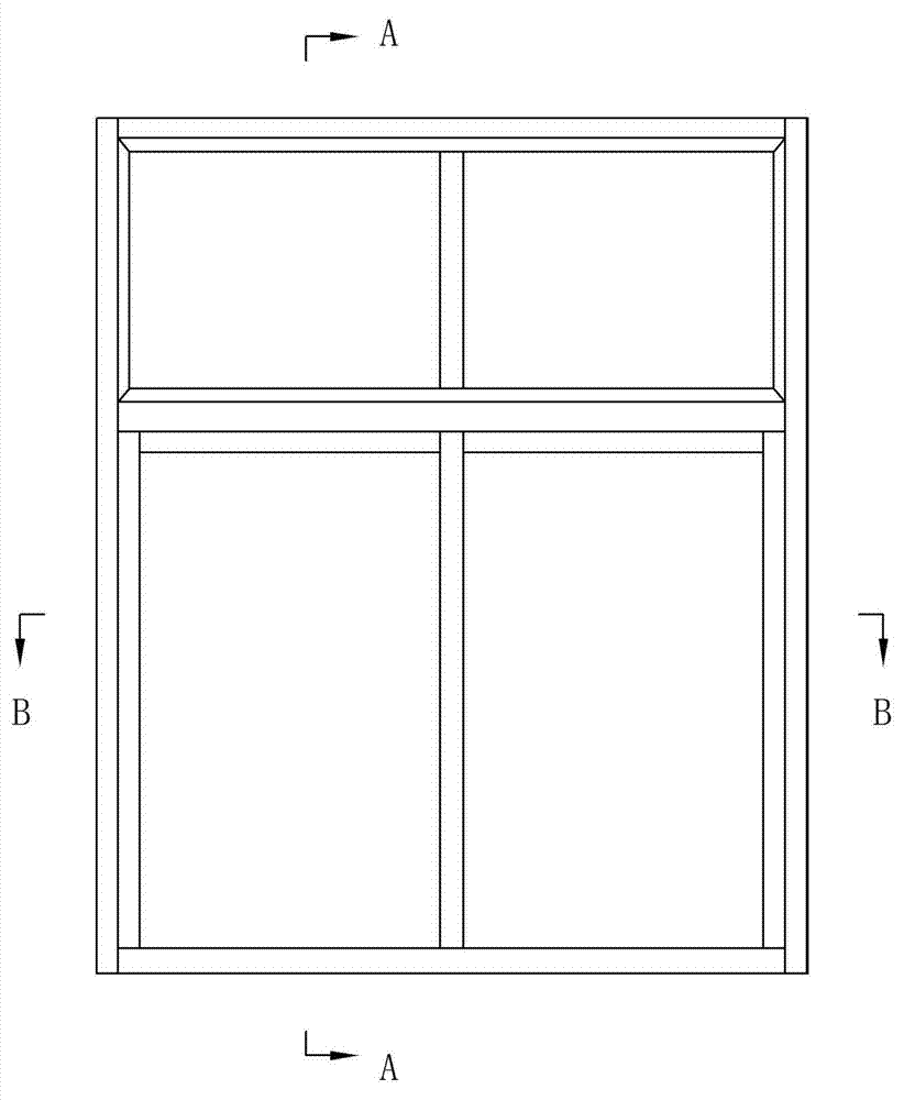 Artistic window frame section bar, sliding window and casement window