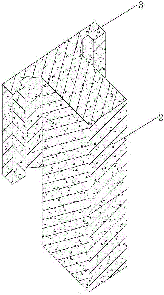 Construction method of a cast-in-place prefabricated combined retaining wall structure