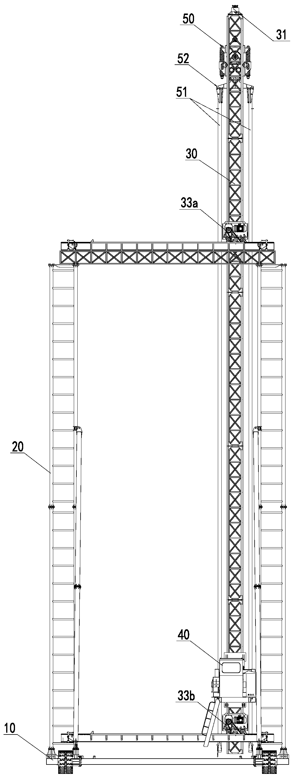 Gantry-type double-tube board inserting machine and boarding inserting method thereof