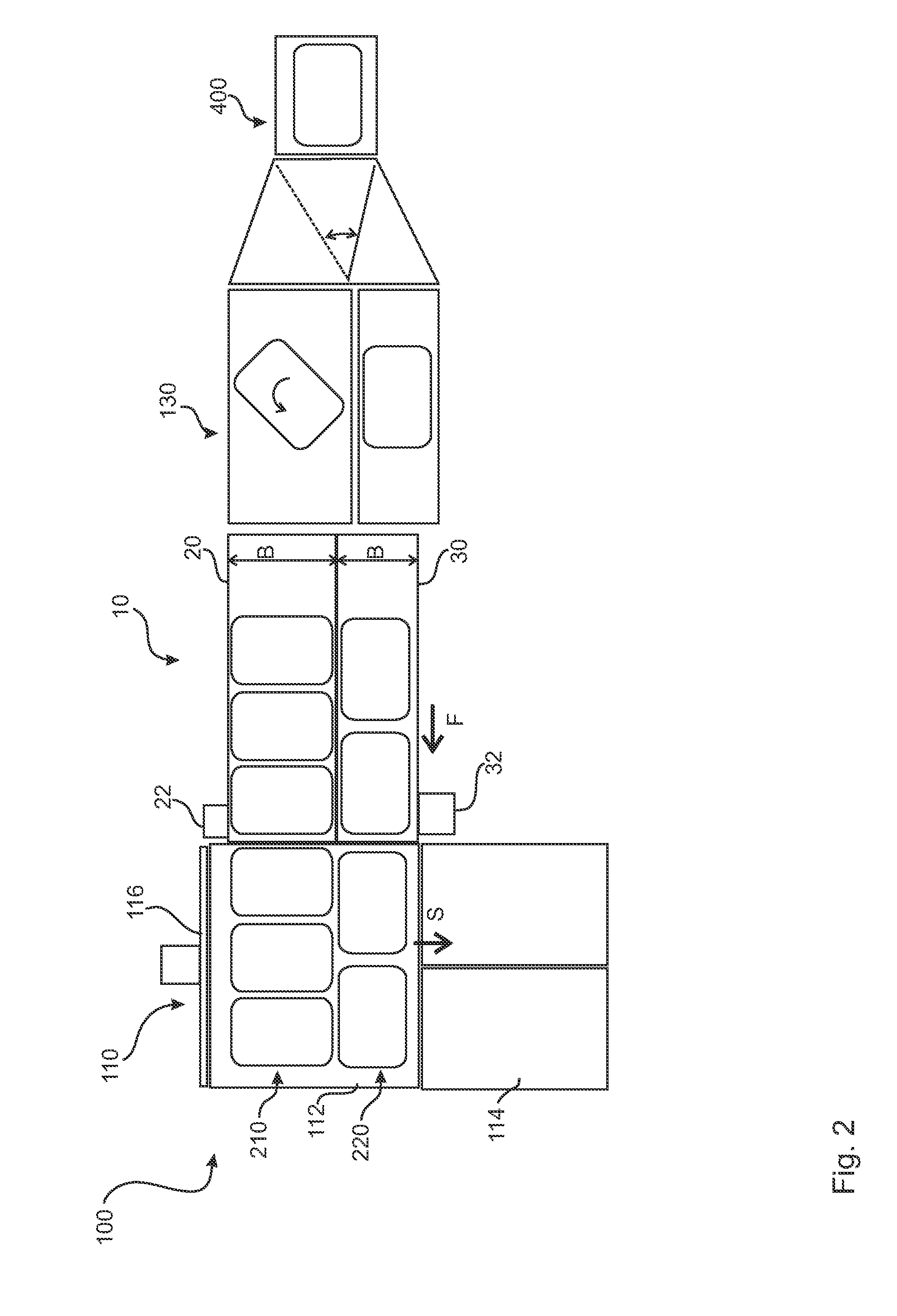 Supply device for the supply of filled sacks to a palletizing device
