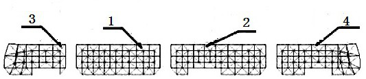 A start-up construction method for a large-span cylindrical reticulated shell structure gable in a coal storage yard