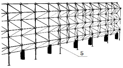 A start-up construction method for a large-span cylindrical reticulated shell structure gable in a coal storage yard