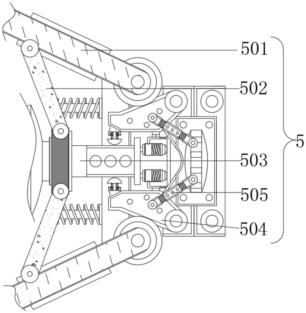 Device for automatically scraping redundant glue solution during gluing of mortise and tenon joint structure for furniture processing