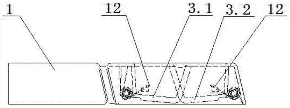 Cup holder structure with rotary brackets