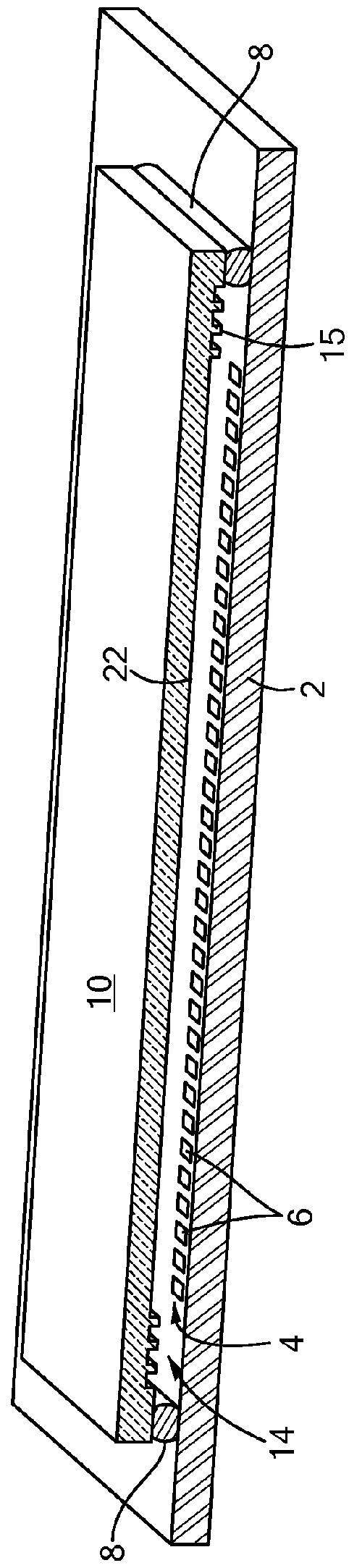 Hermetically sealed package having stress reducing layer