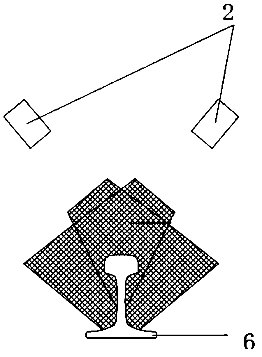 Automatic online detecting equipment and method for railroad switch manufacturing process