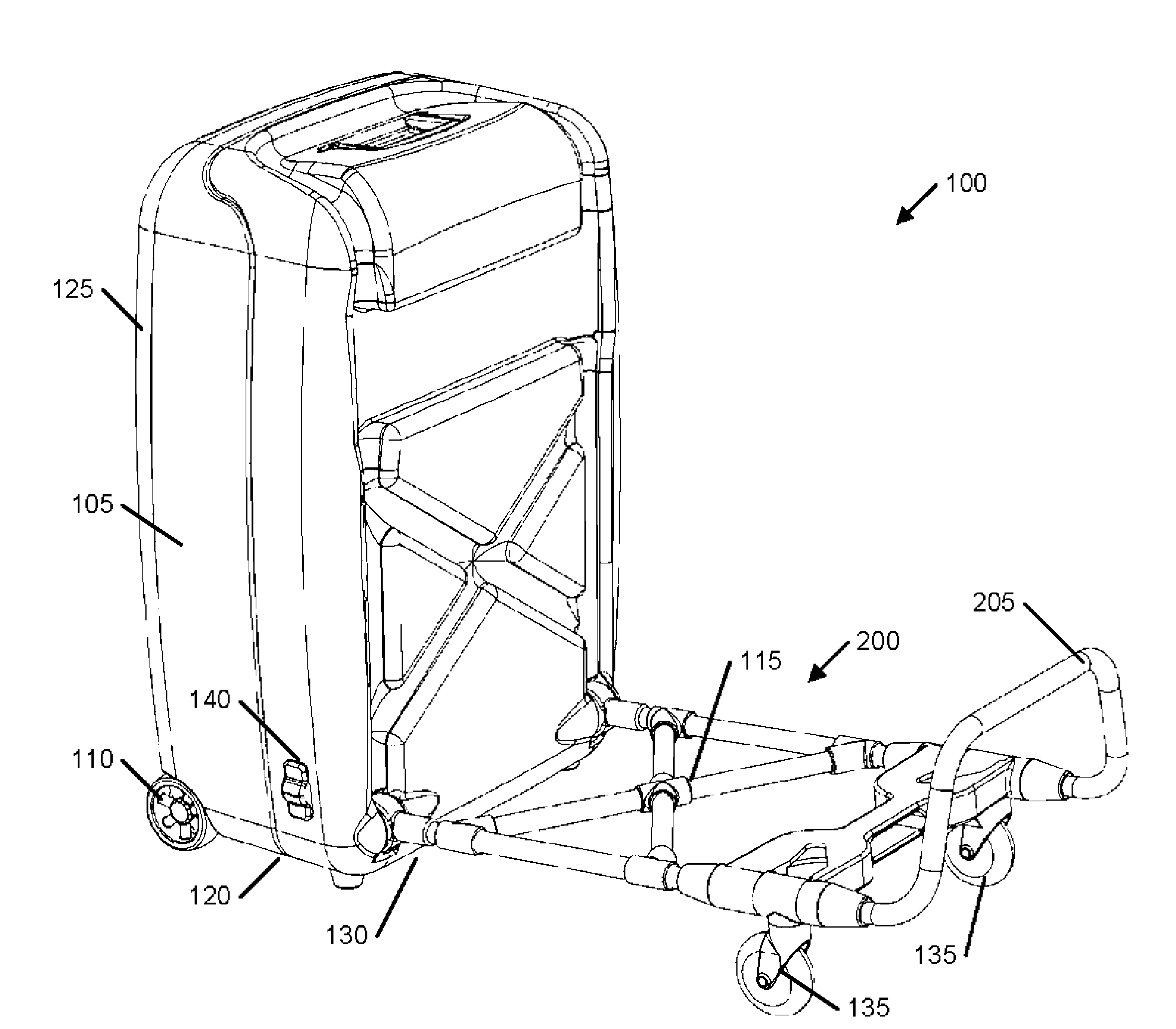 Apparatus and method for convertible cargo carrier