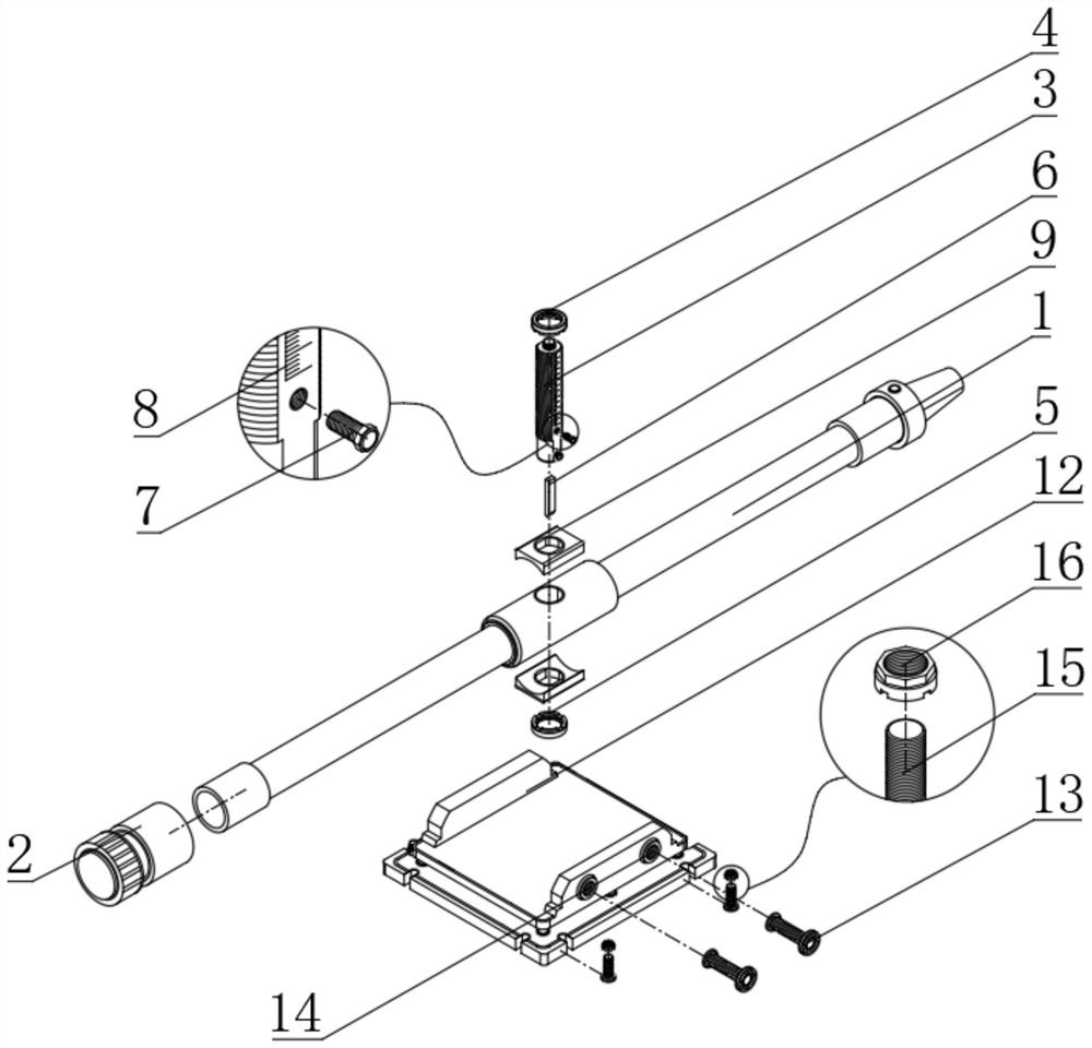 Precision forging machine hammer tool curved surface forming device and method