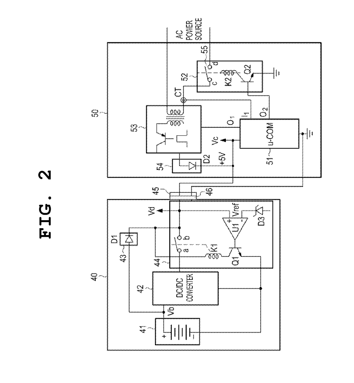 Power source device having standby power-cutoff function, and method for controlling same