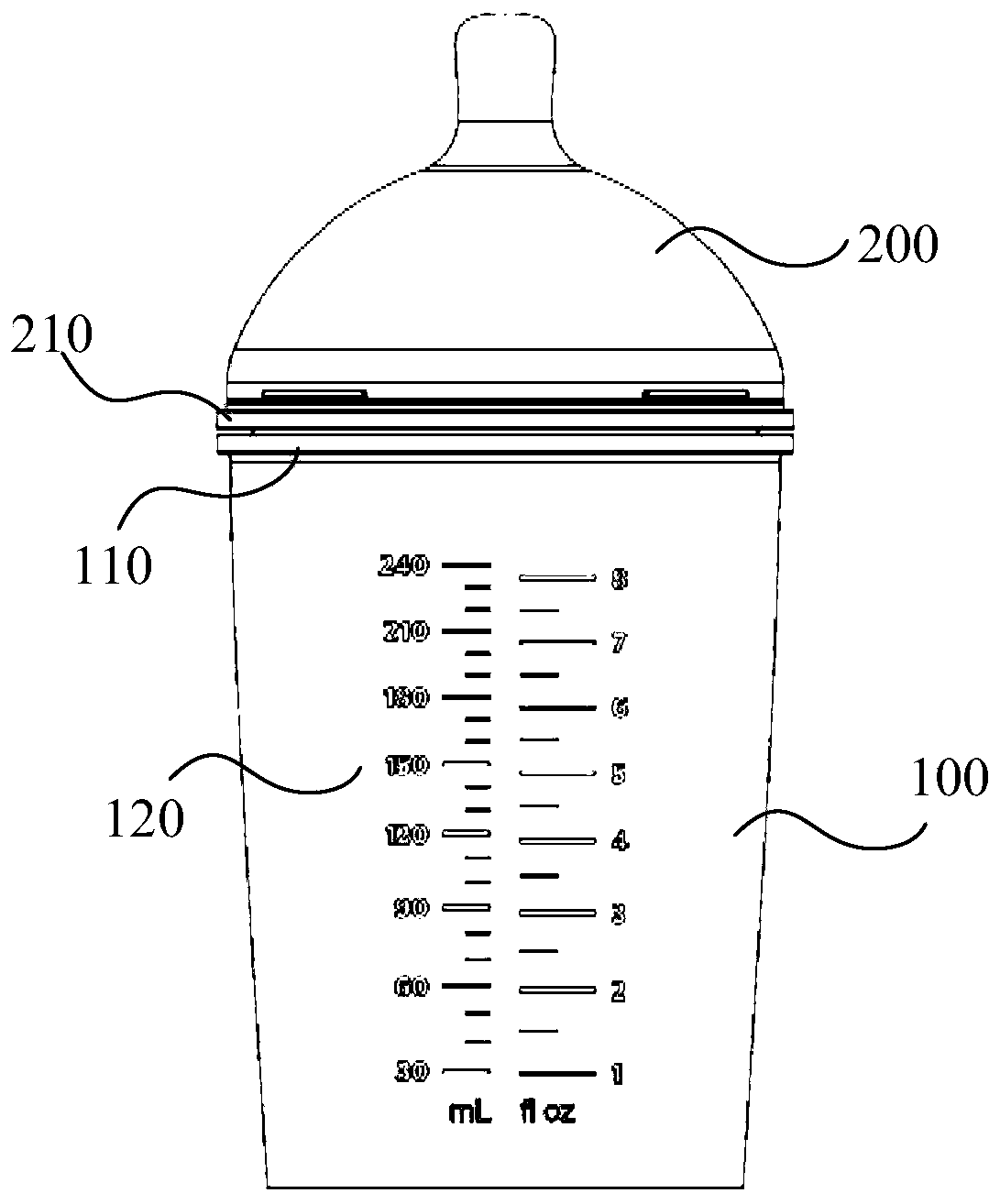 Feeding bottle and manufacturing method thereof