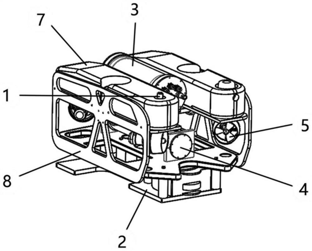 Dam face detection underwater robot system based on collaborative operation of multiple acoustic devices