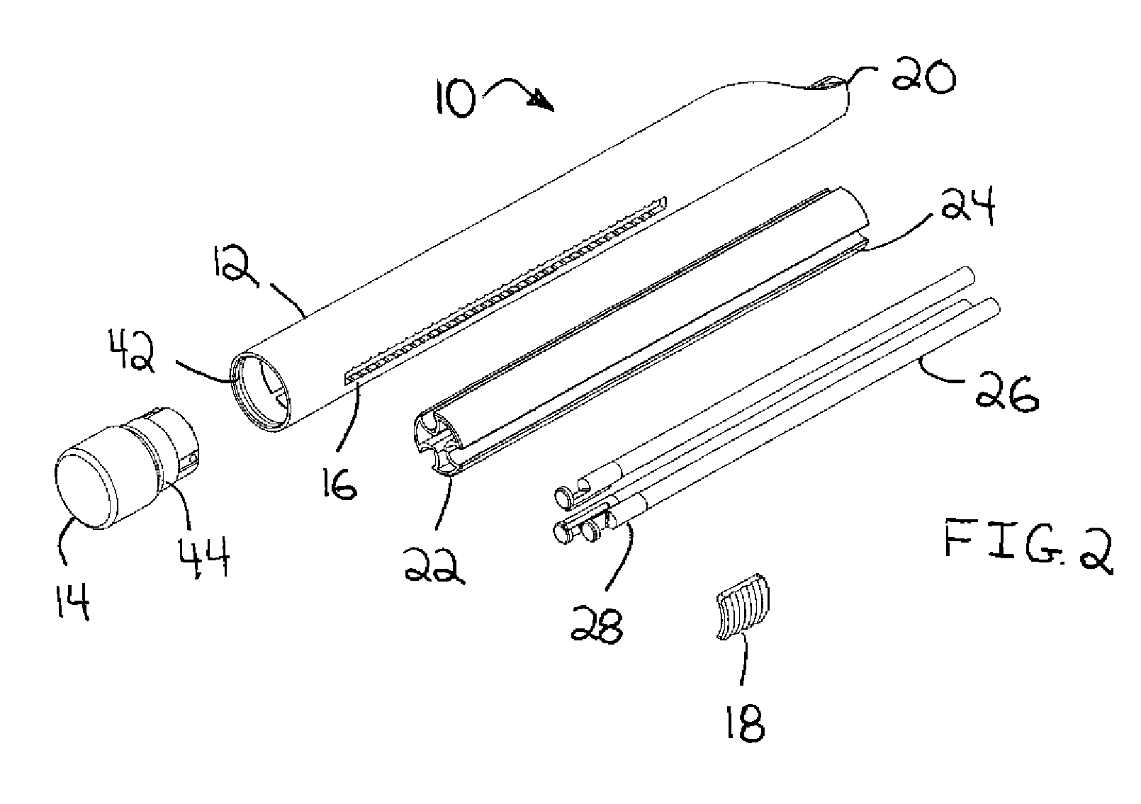 Multi-cosmetic, extendable and retractable cosmetic applicator