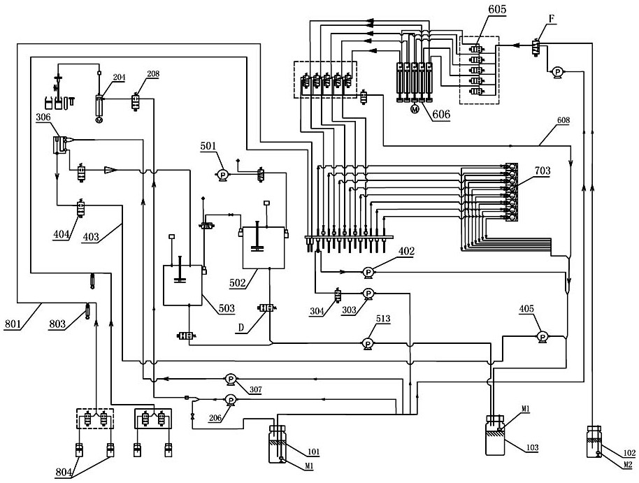 Liquid path system for chemiluminescence analyzer