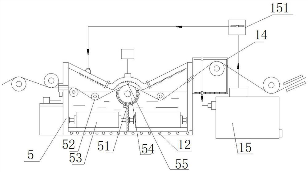 A kind of preparation method and equipment of SIC fiber prepreg tape with interface layer attached