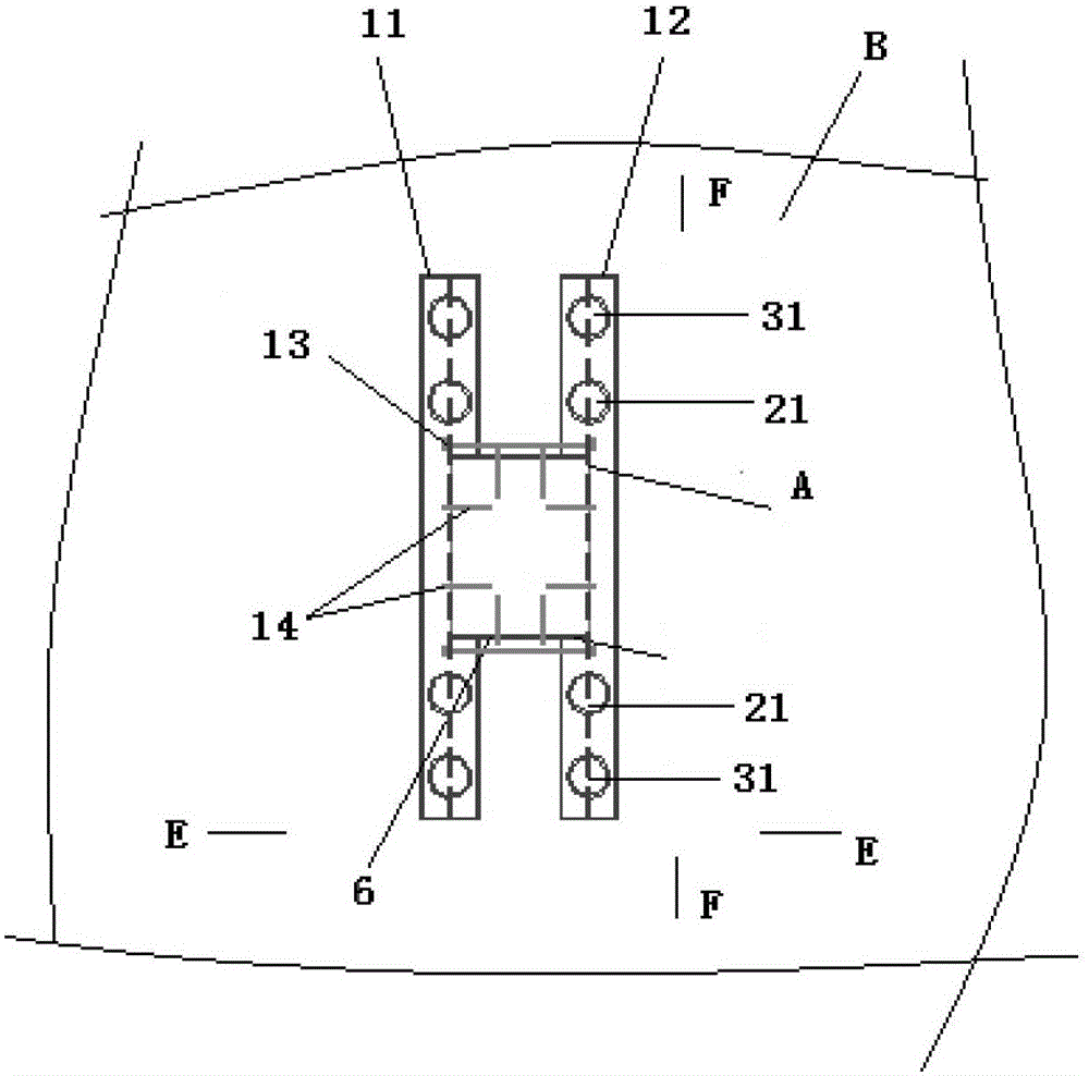 A steel pallet support force transmission system