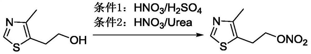 The preparation method of 2-(4-methylthiazol-5-yl) ethyl nitrate hydrochloride