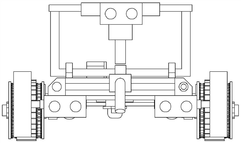 Wheel-track combined wall-climbing robot