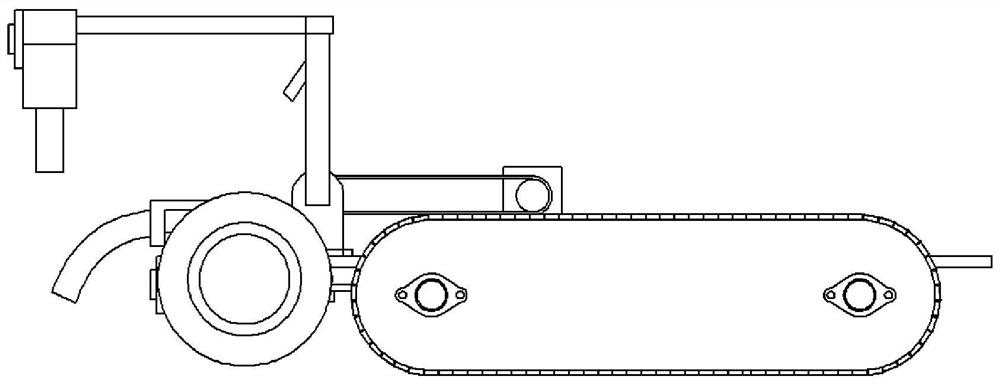 Wheel-track combined wall-climbing robot