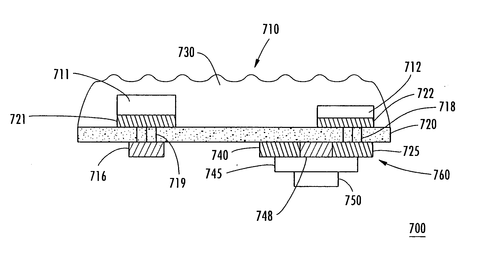 Method to contact patterned electrodes on porous substrates and devices thereby