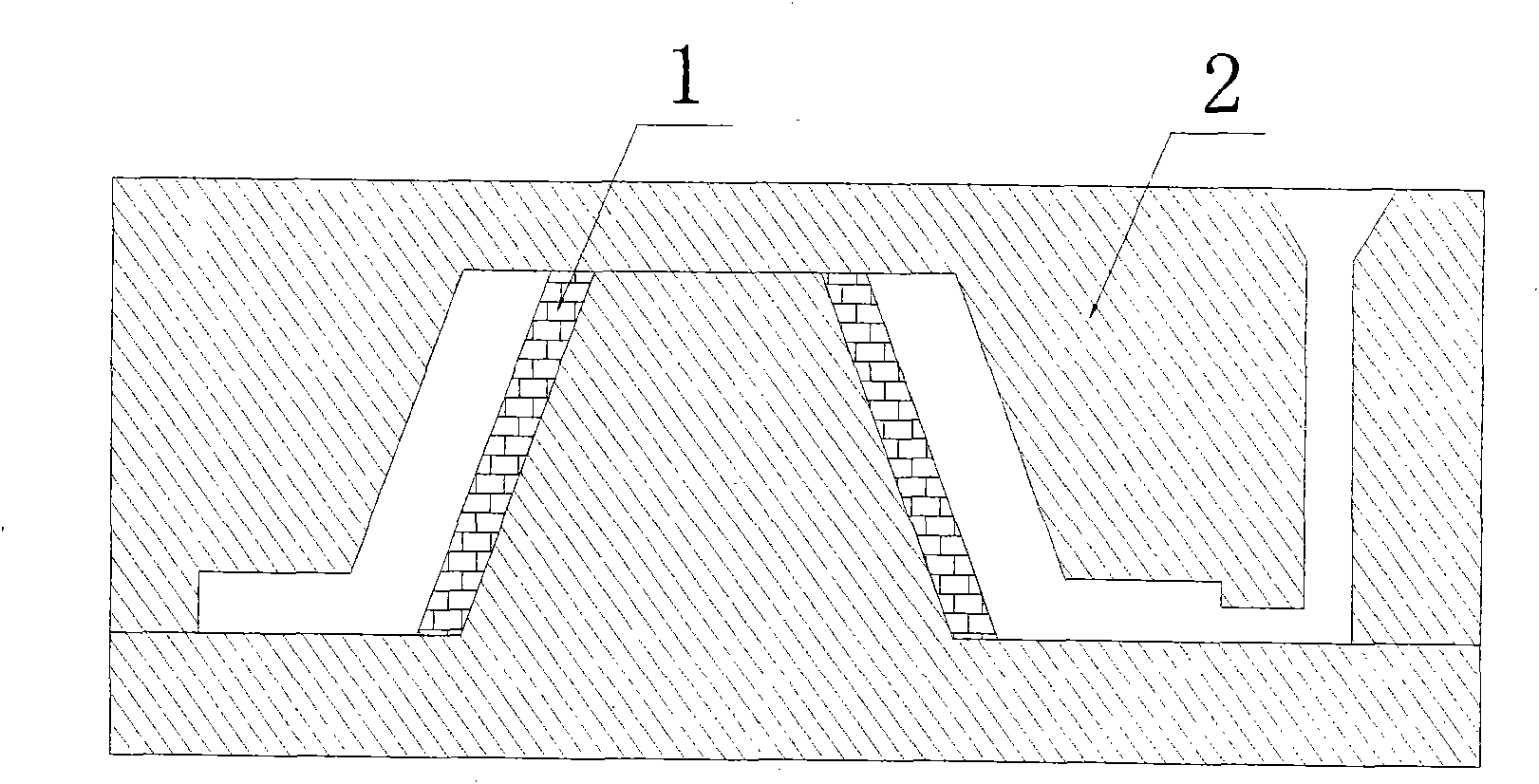 In-situ synthesizing and compounding method of desilting tip