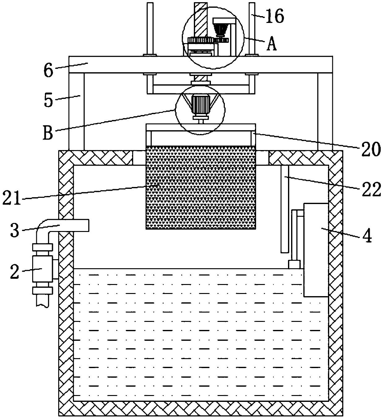 Coloring device with automatic feeding function and used for coloring horsehair brush bristles